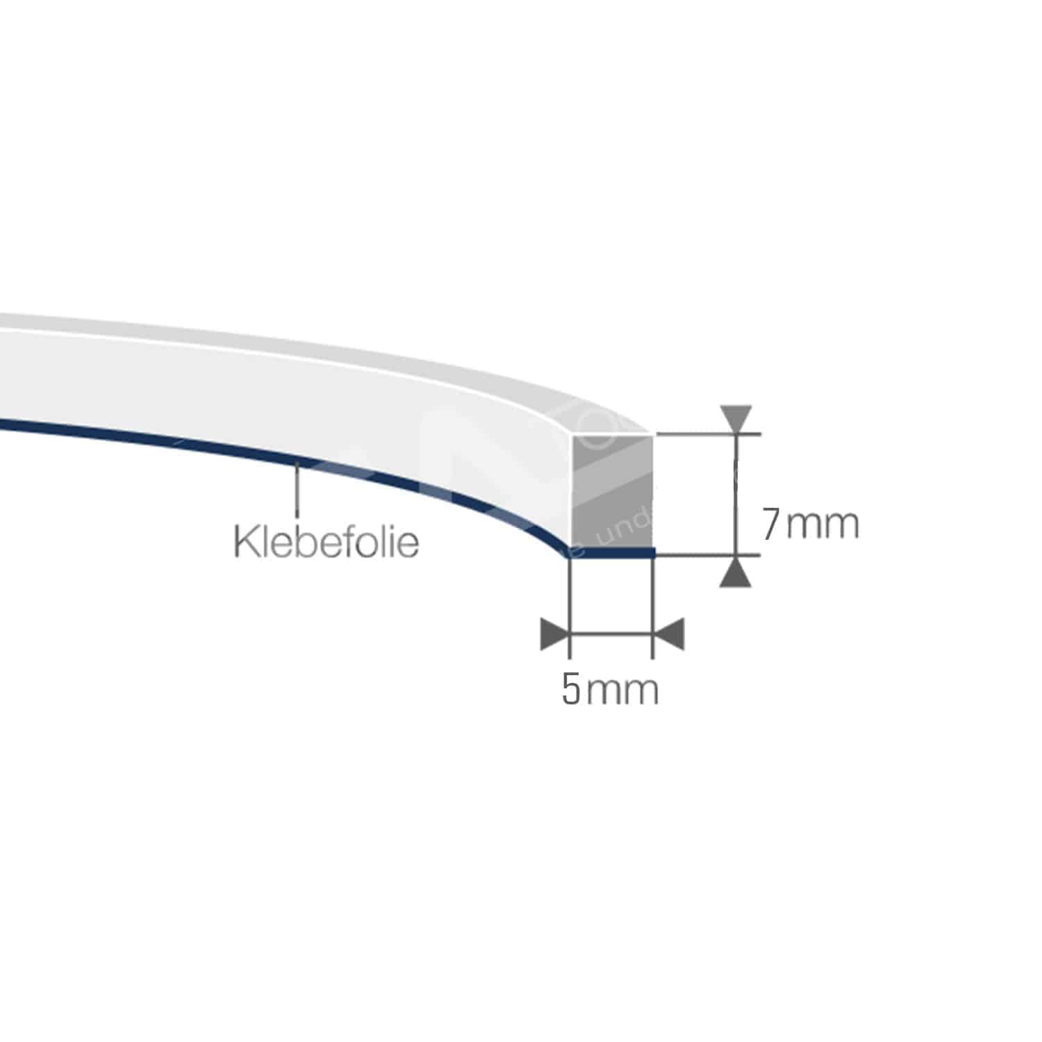 Moosband Schaumstoff-Profil 5x7 mm