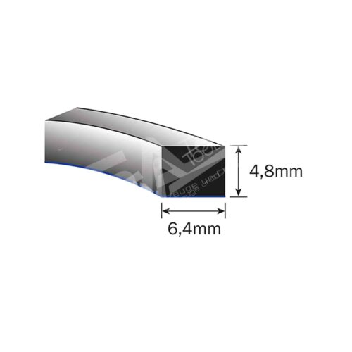 Profil 4,8 x 6,4 mm