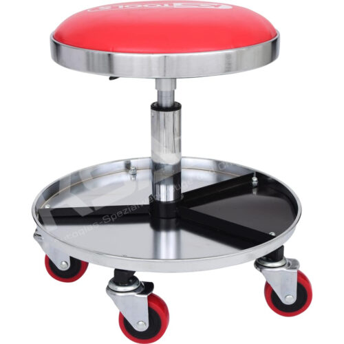 Fahrbarer und höhenverstellbarer Hocker, belastbar bis 135kg